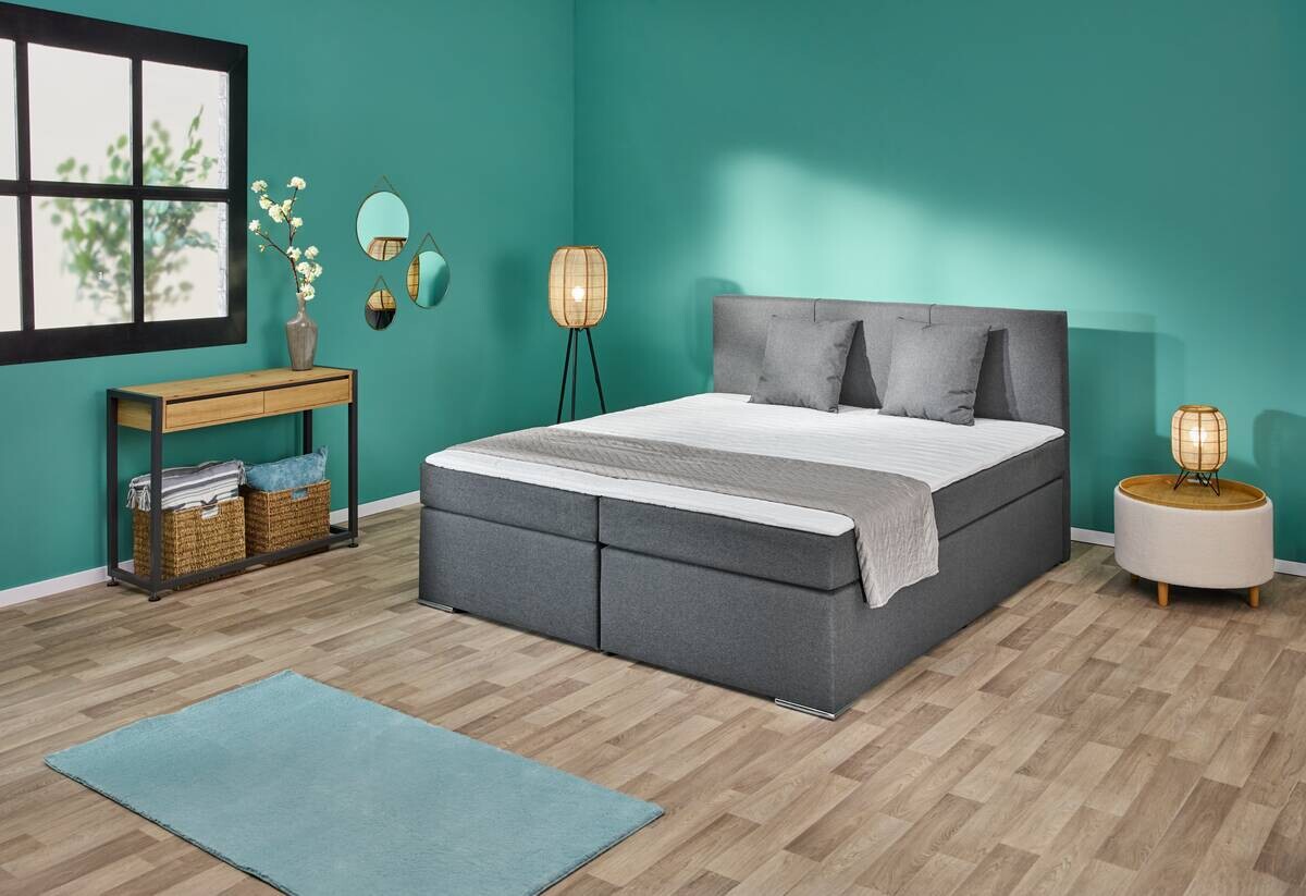 Boxspringbett Lima anthrazit Liegefläche B/L: ca. 180x200 cm Boxspringbett Lima anthrazit Liegefläche B/L: ca. 180x200 cm