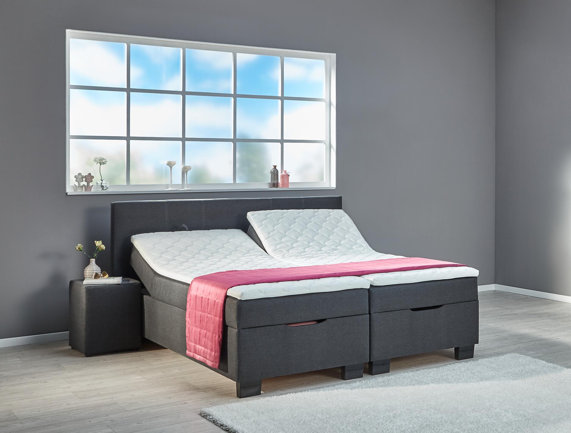 Boxbett Trevi anthrazit Liegefläche B/L: ca. 180x200 cm