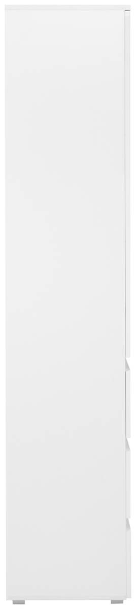 Vitrine Capetown weiß weiß glänzend B/H/T: ca. 80x191x40 cm