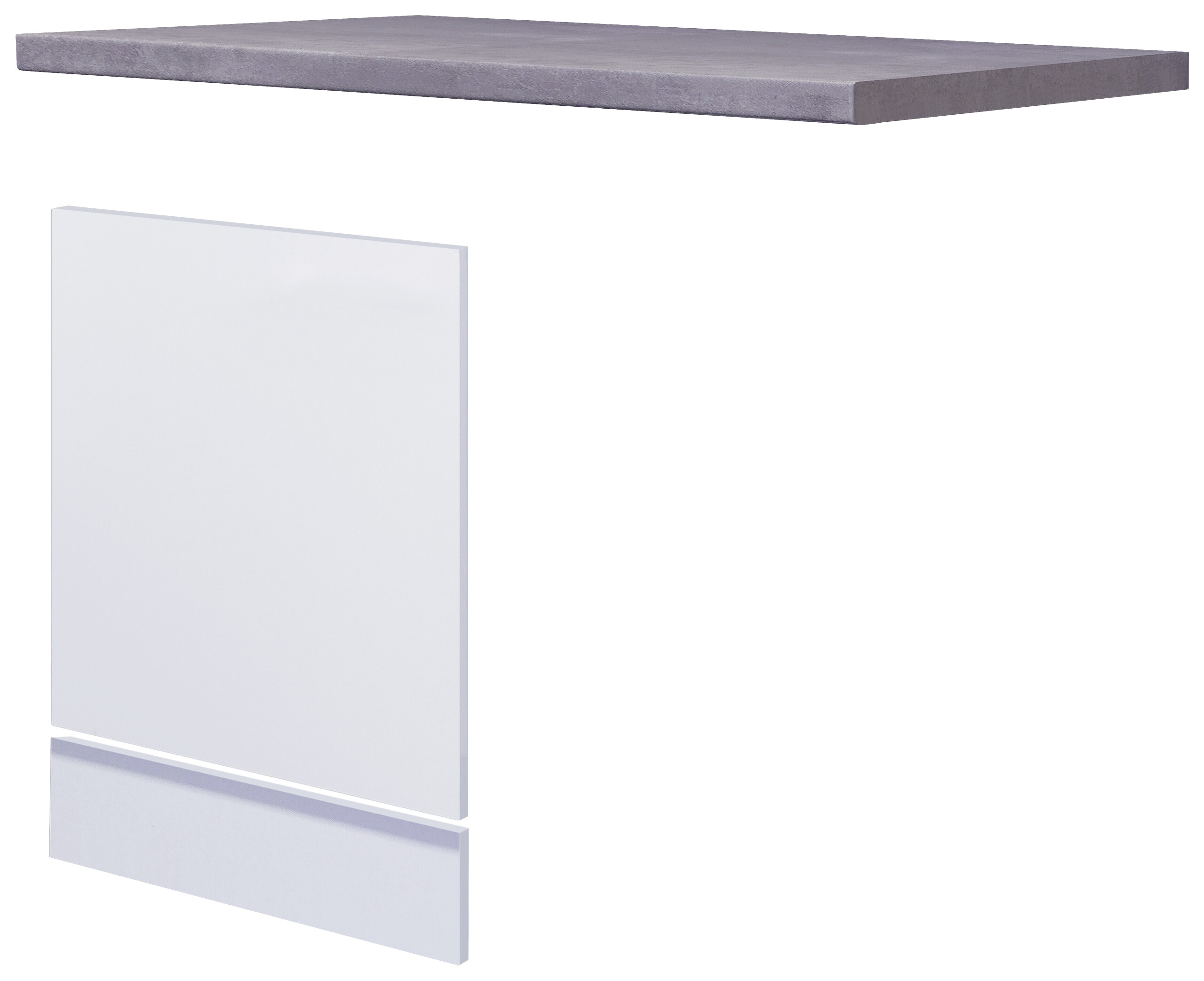 Geschirrspüler- Frontset Vita weiß matt B/H/T: ca. 110x86x60 cm