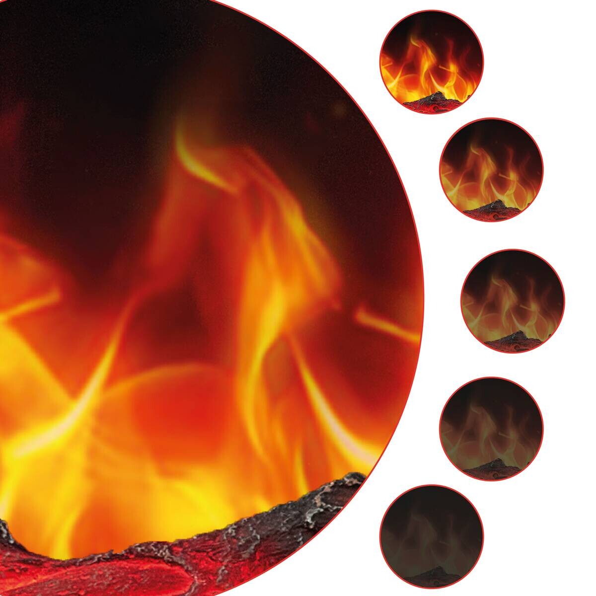 KAMINIO Elektrischer-Kamin MARLON schwarz Metall B/H/T: ca. 106,6x46,6x11,9 cm ca. 1800 W