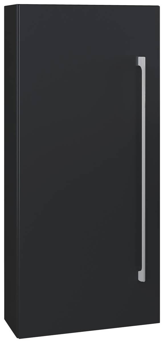 Midischrank Badinos schwarz Alu Optik B/H/T: ca. 33x75x22 cm