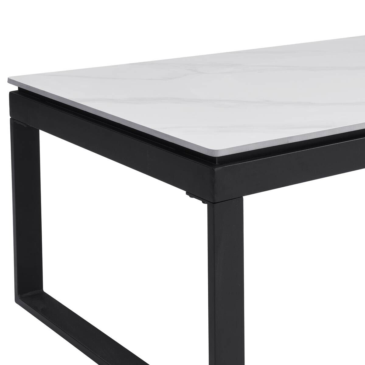 Couchtisch Klara weiß Marmor Optik B/H/T: ca. 120x45x60 cm