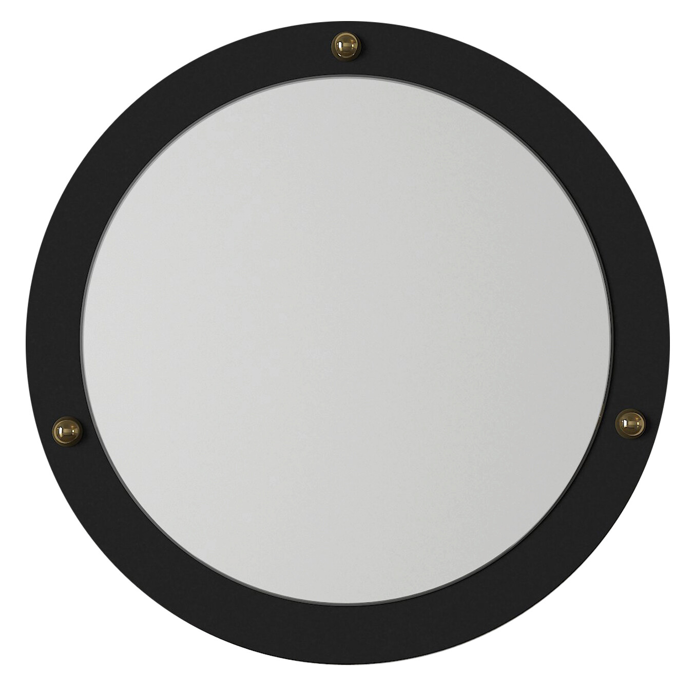 moebel17 Wandspiegel Luis schwarz B/H/T: ca. 44x44x2 cm