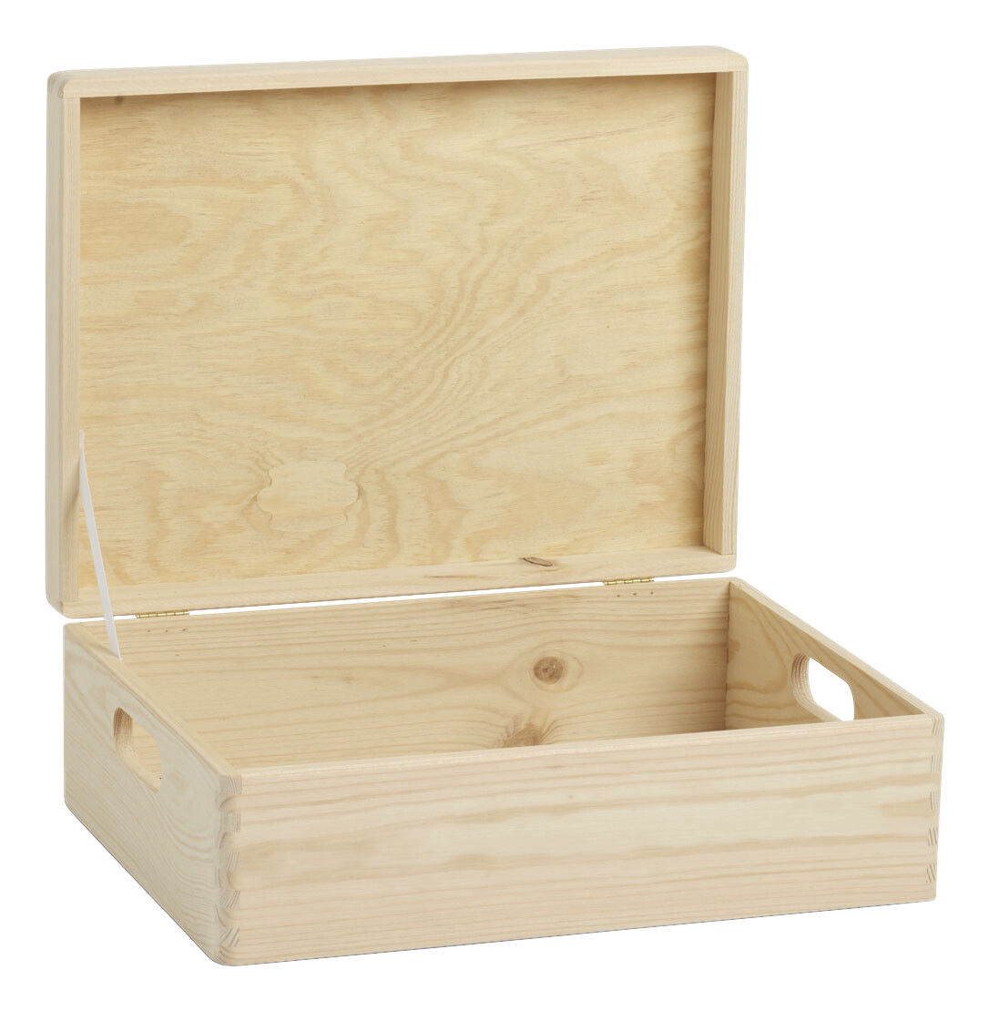 Zeller Allzweckkiste natur Kiefer B/H/L: ca. 40x14x30 cm