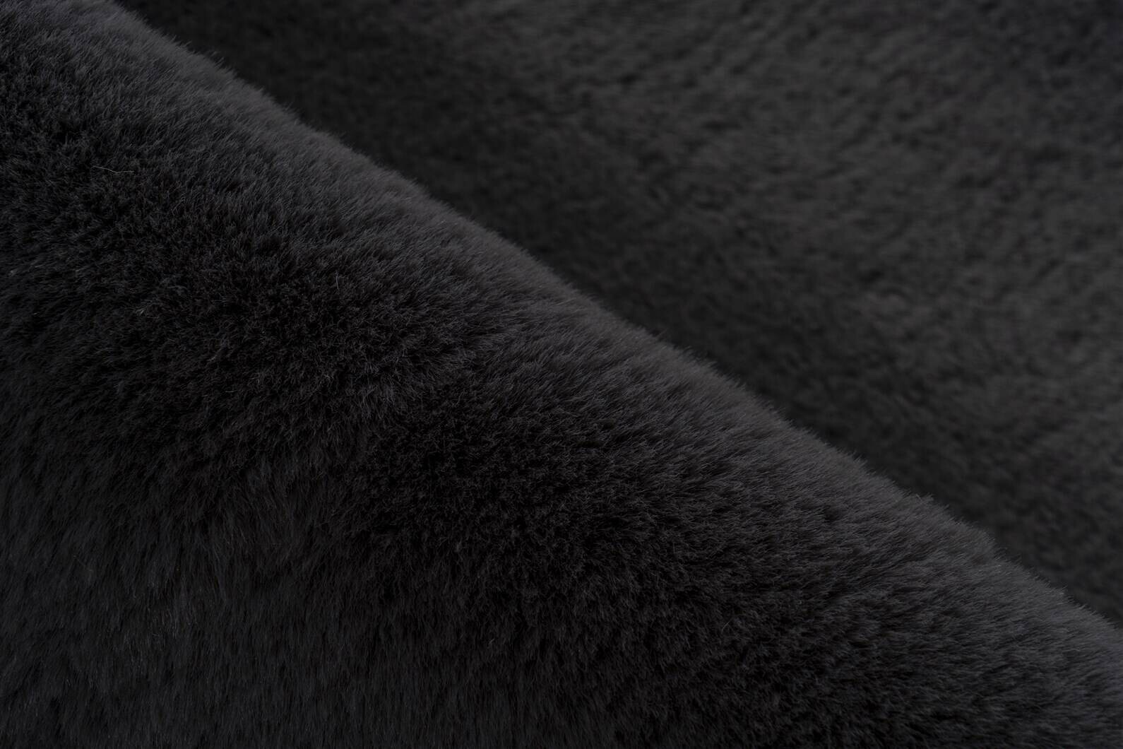 Kayoom Kurzflorteppich Badematte Rabbit Light 125 dunkelgrau B/H/L: ca. 65x2,4x100 cm