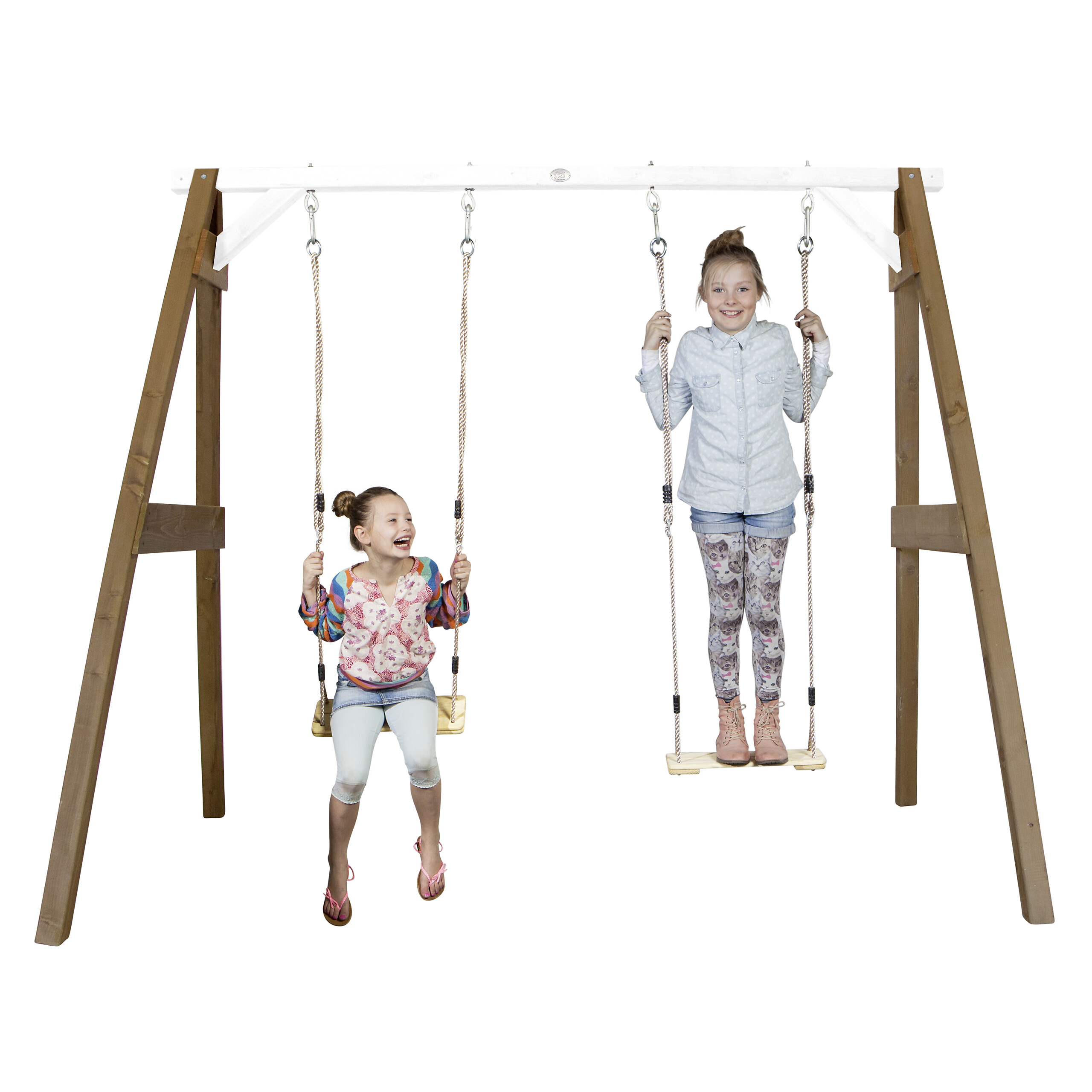 AXI Doppelschaukel braun B/H/L: ca. 254x207x160 cm