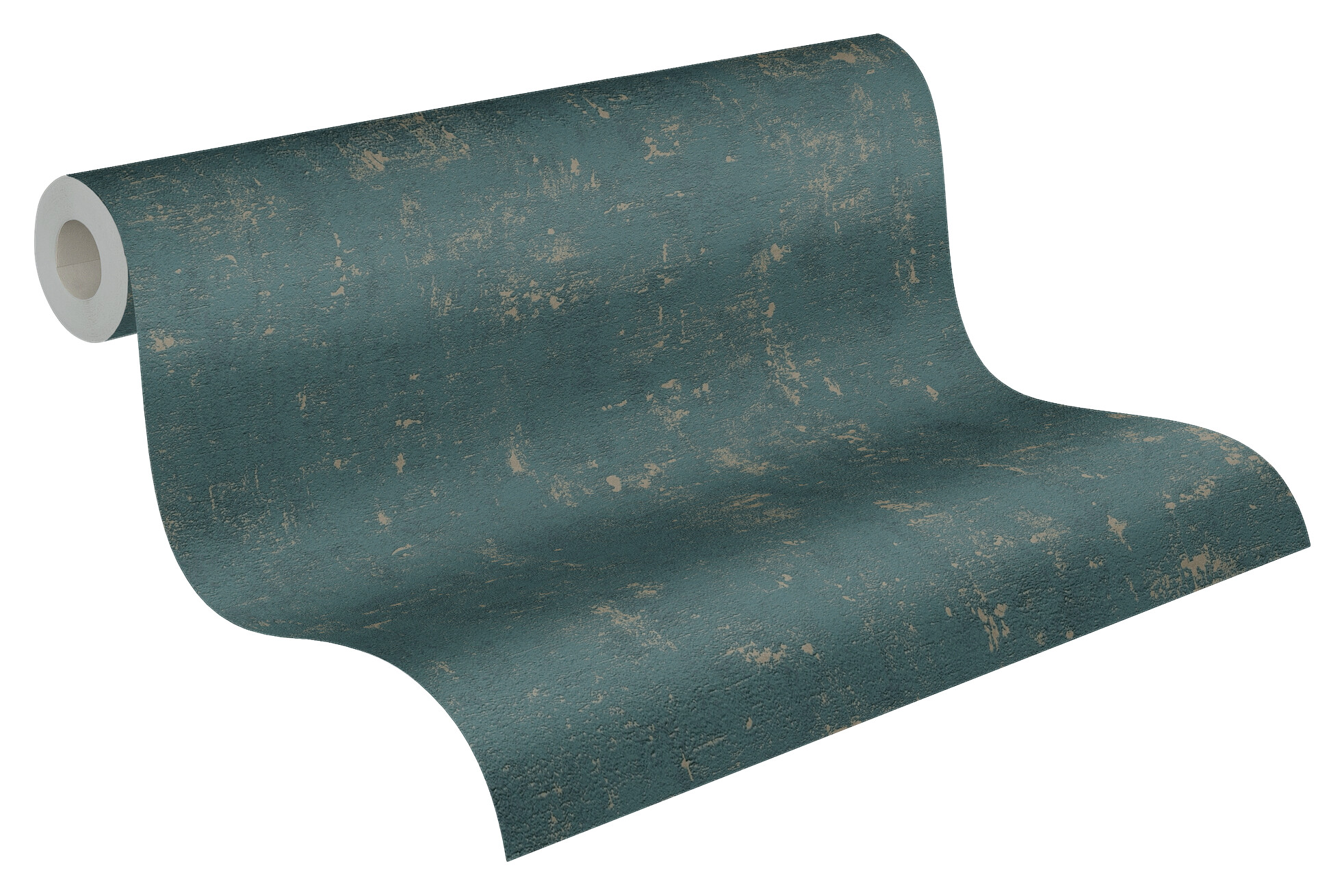 A.S.Creation Vliestapete gold petrol B/H/D: ca. 53x1005x8 cm