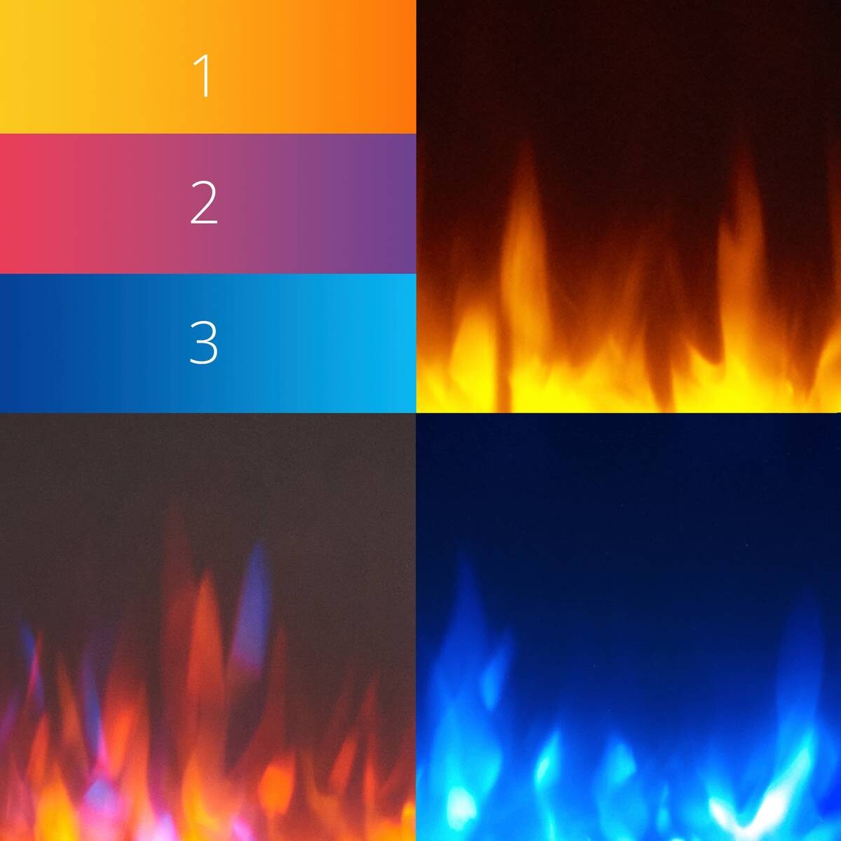 Balderia Wandkamin Elektrischer-Kamin Hestia grau MDF B/H/T: ca. 152x59x25 cm