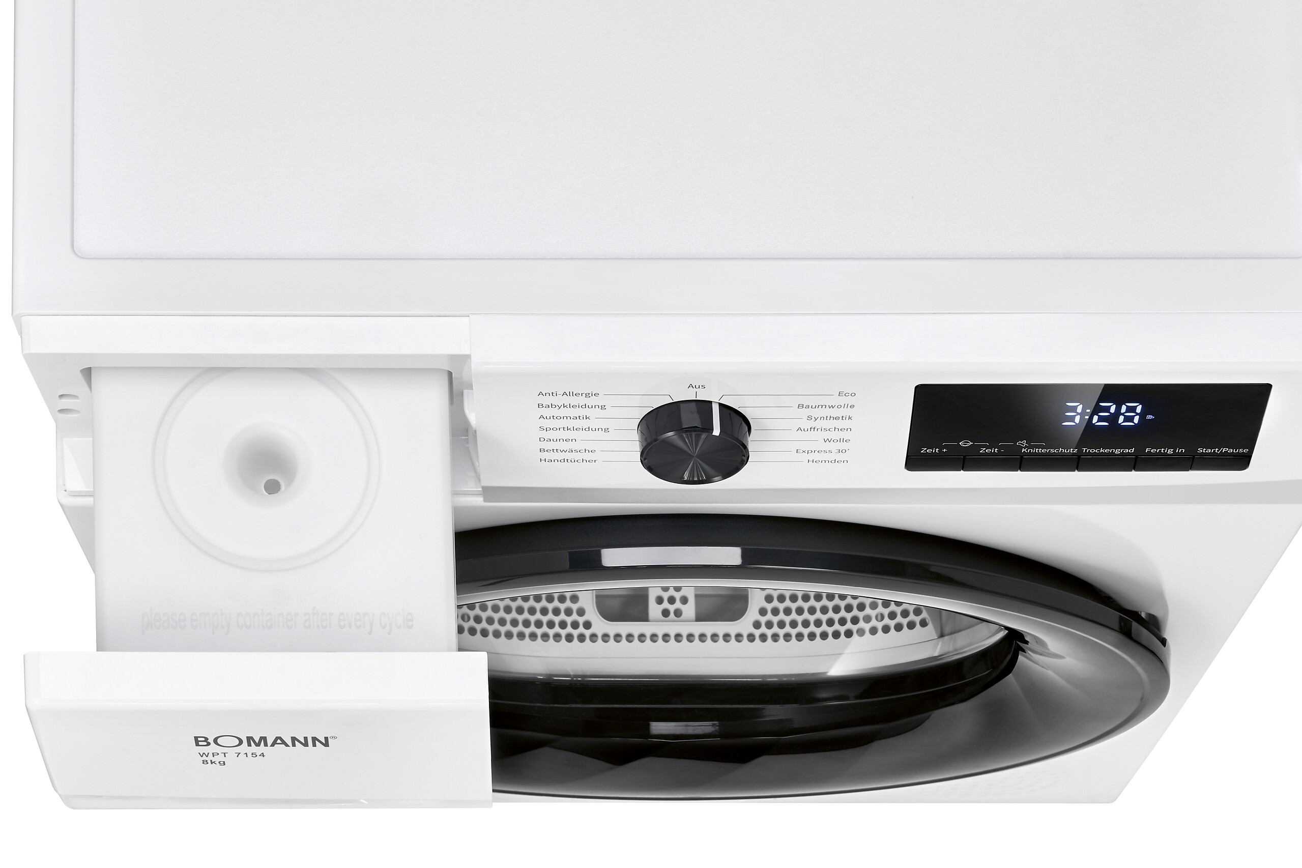Bomann Wärmepumpentrockner WPT 7154 weiß B/H/T: ca. 59,5x84,5x58 cm ca. 8 kg
