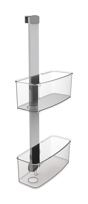 Dusch-Hängeregal grau Kunststoff