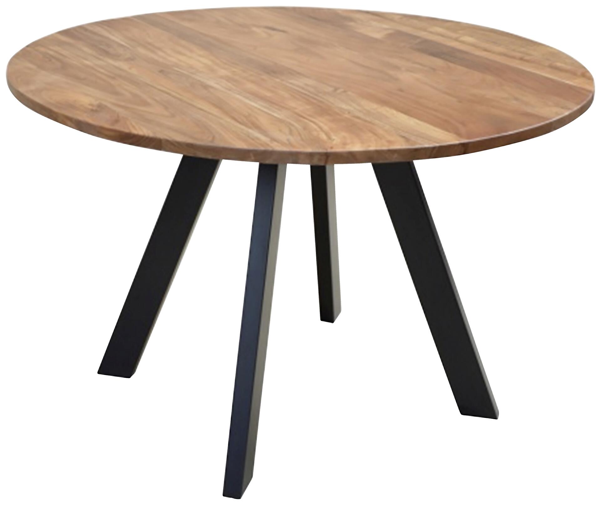 Tisch TARA natur schwarz pulverbeschichtet