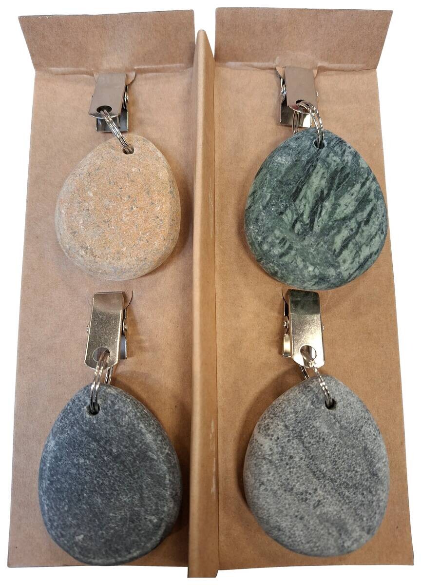 Tischtuchbeschwerer Steine bunt Stein