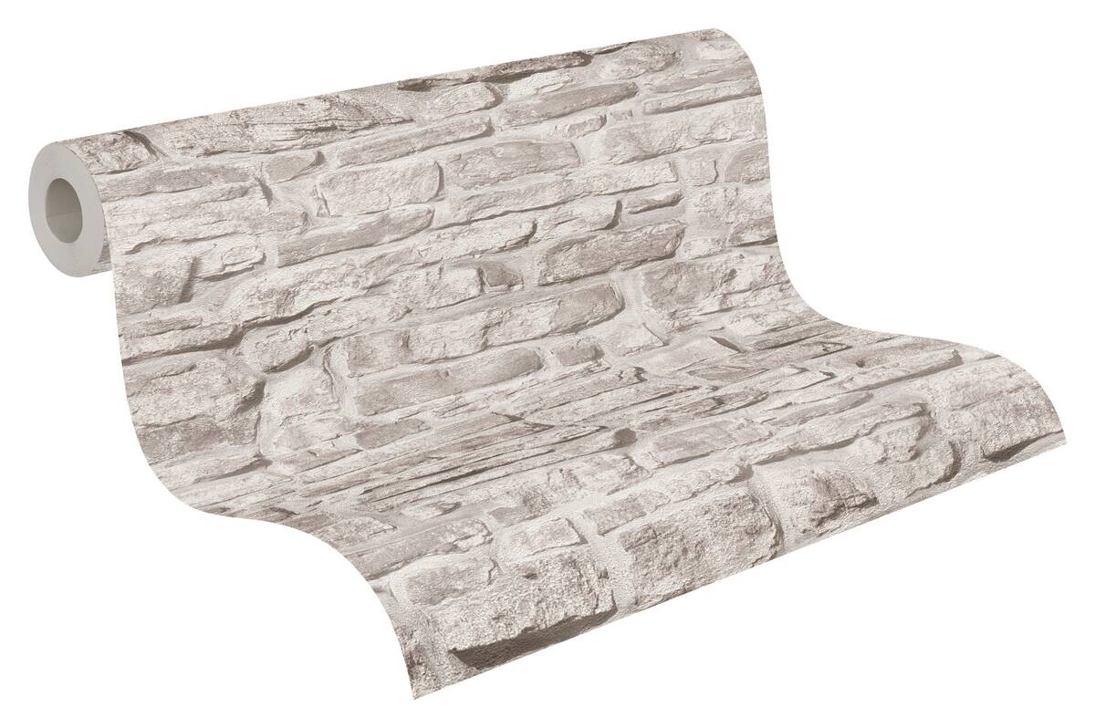 A.S.Creation Vliestapete grau weiß B/H/D: ca. 53x1005x8,6 cm