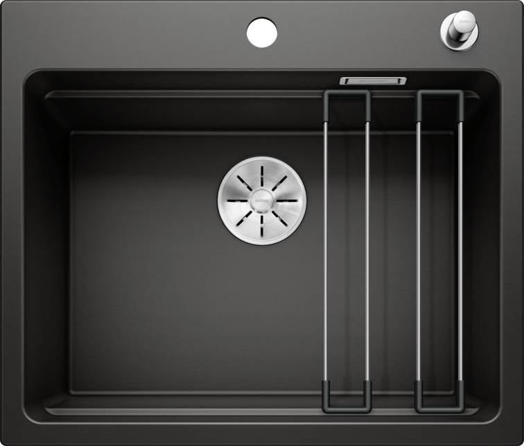 BLANCO Einbauspüle Etagon 6,525889 schwarz Silgranit B/H/T: ca. 60x22x51 cm