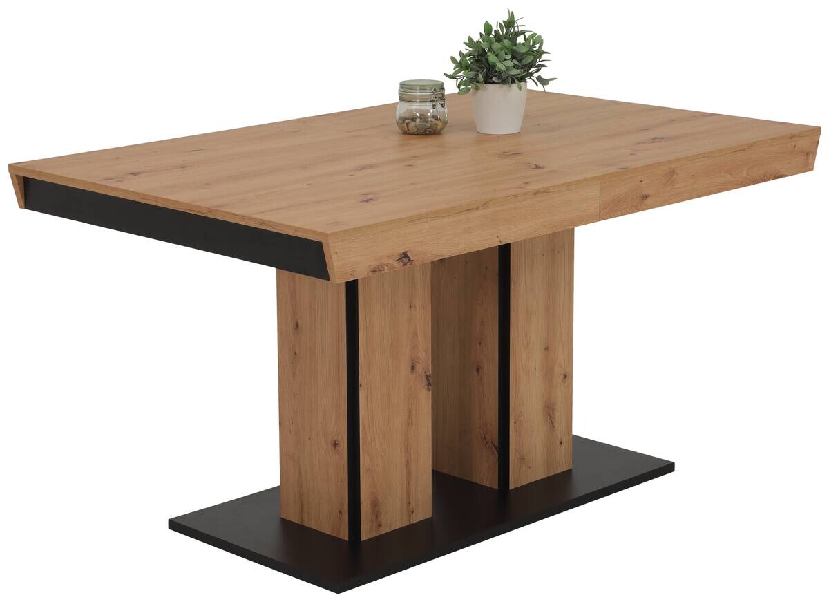 Essgruppe Britta I Eiche anthrazit Holzwerkstoff B/H/T: ca. 220x76x90 cm