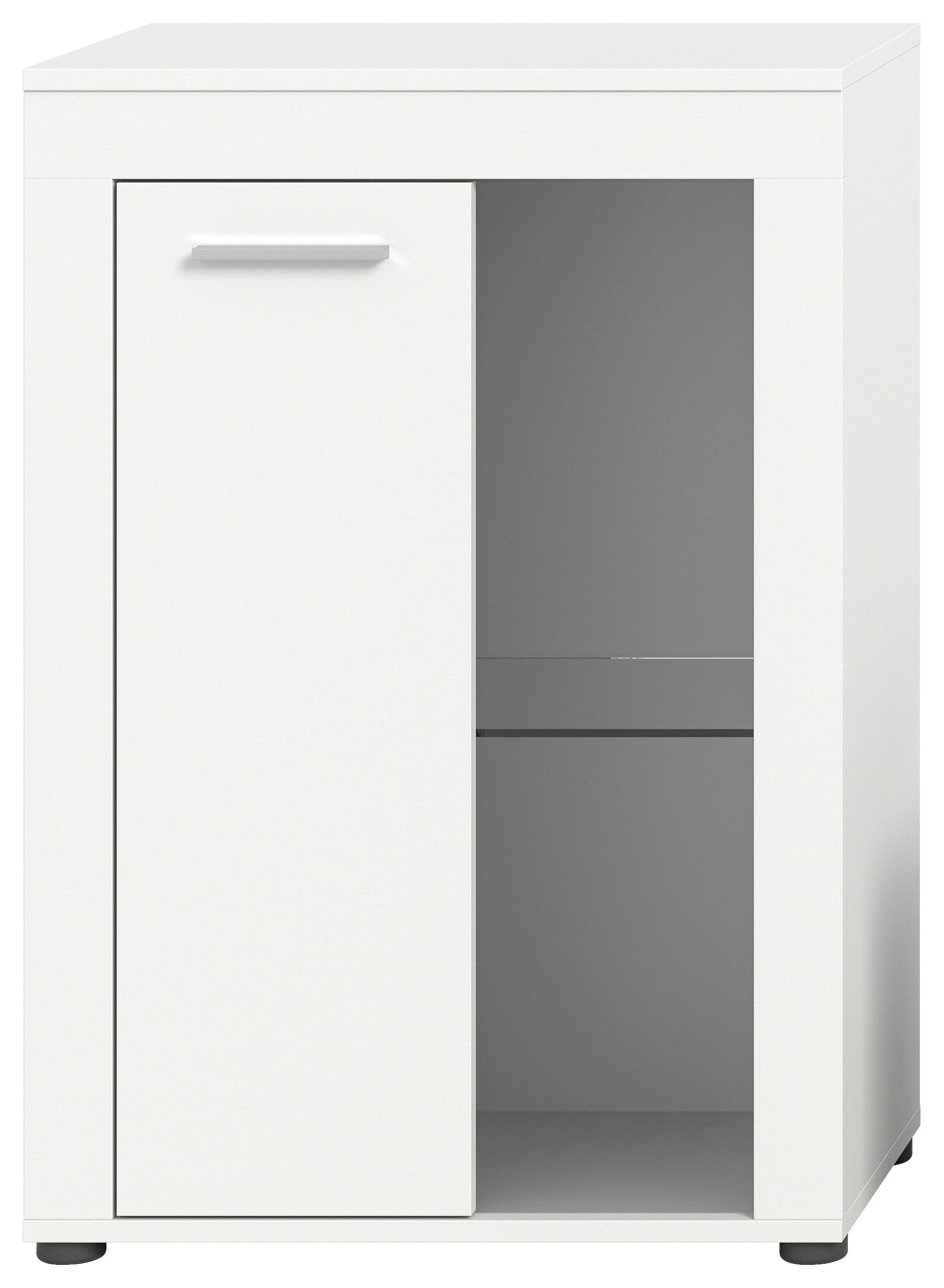 Vitrine Jam weiß B/H/T: ca. 86x60x35 cm