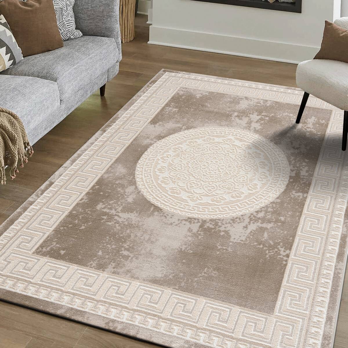 Sanat Teppich Harmony beige B/L: ca. 80x300 cm