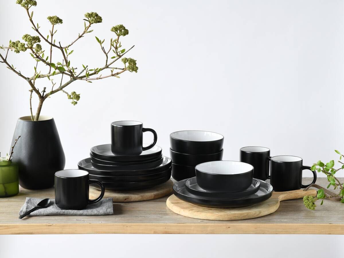 CreaTable Kombiservice Nordic weiß Steinzeug 16 tlg.