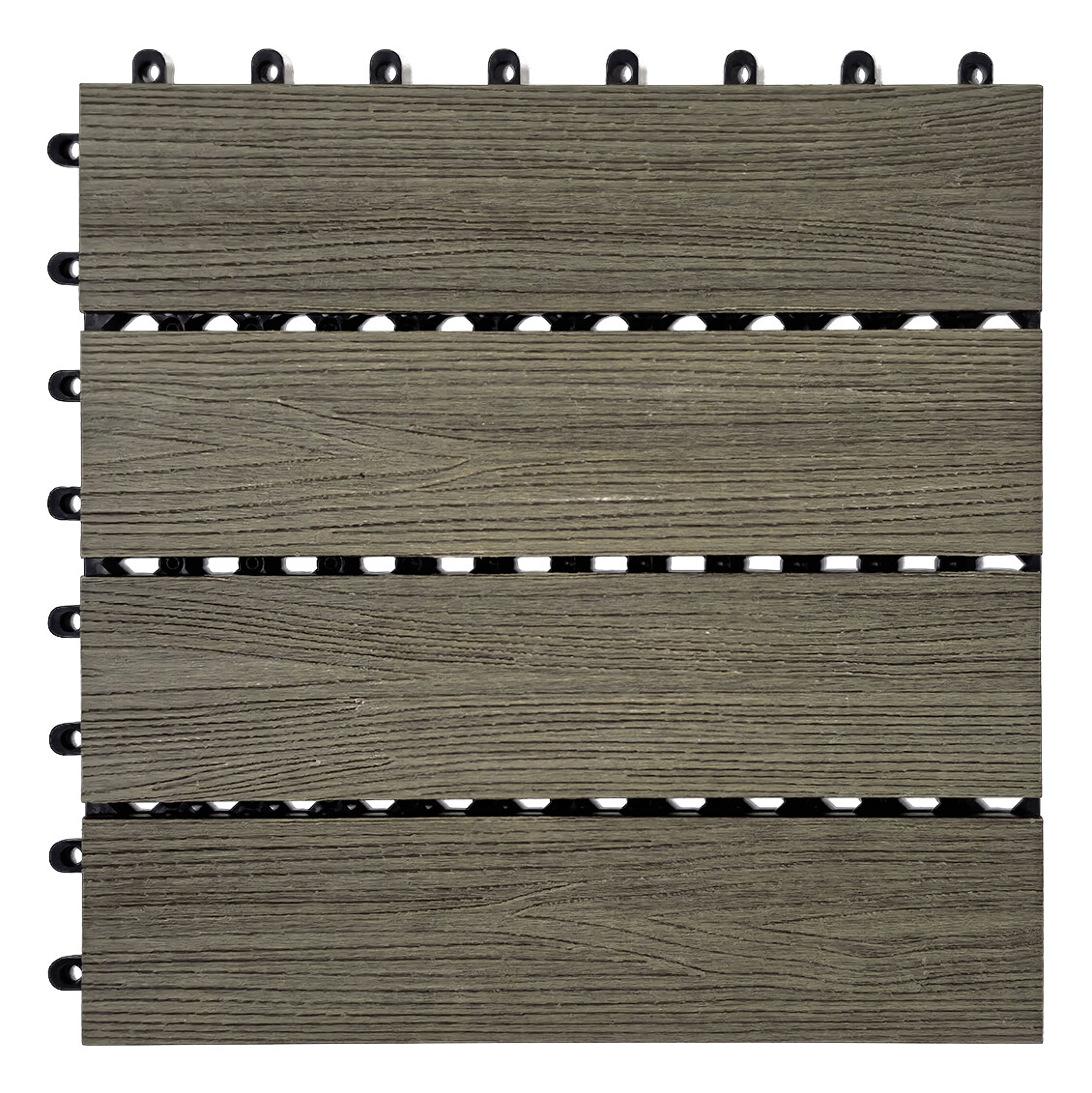 POCOline Terrassenfliese WPC, 6 Stück im Paket natur B/L: ca. 30x30 cm