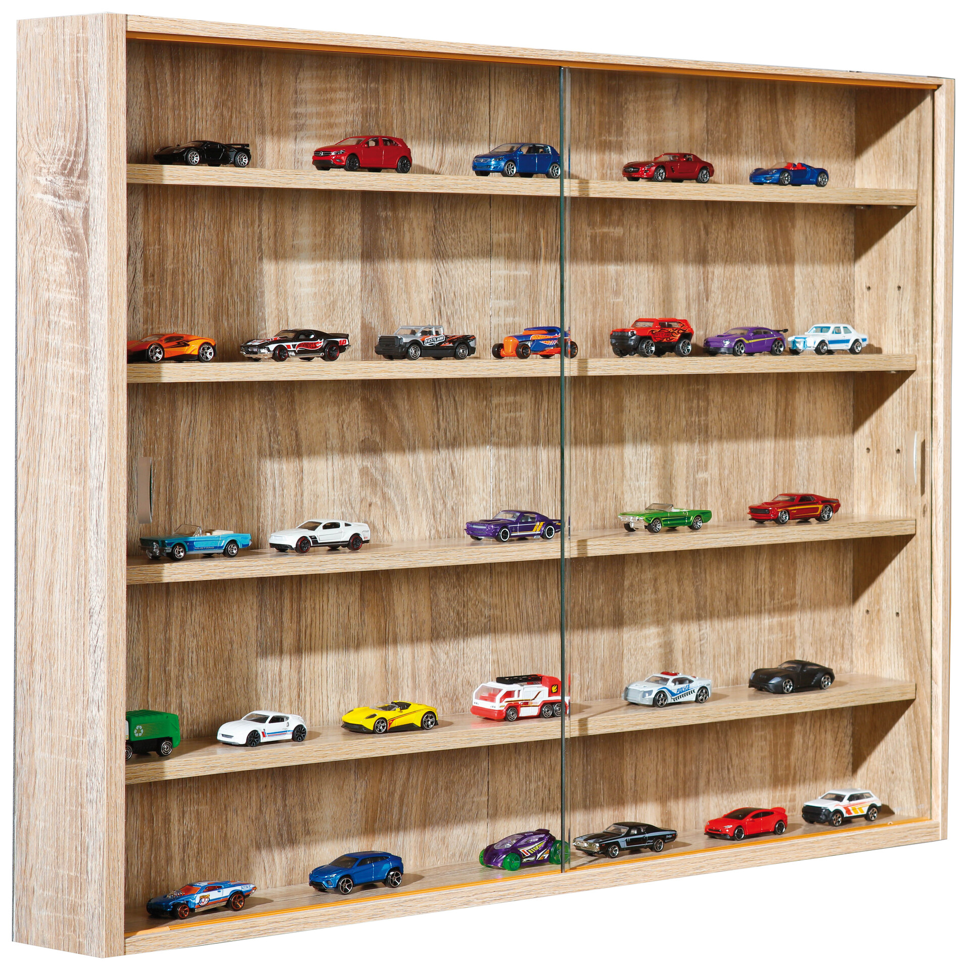 Vitrine Collectiziony Eiche Sonoma Nachbildung Holzwerkstoff B/H/T: ca. 80x60x10 cm