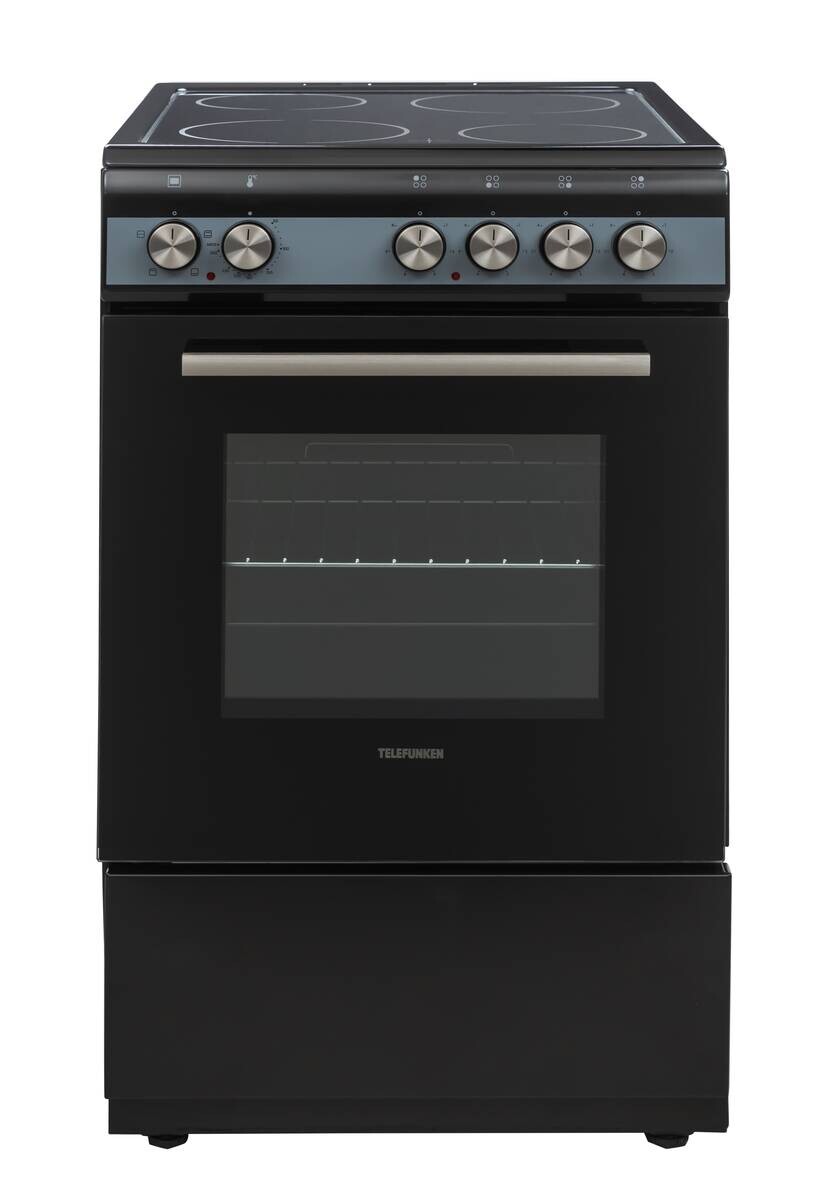 TELEFUNKEN Stand-Elektroherd TF-FS-5060-K4B schwarz B/H/T: ca. 50x85x60 cm