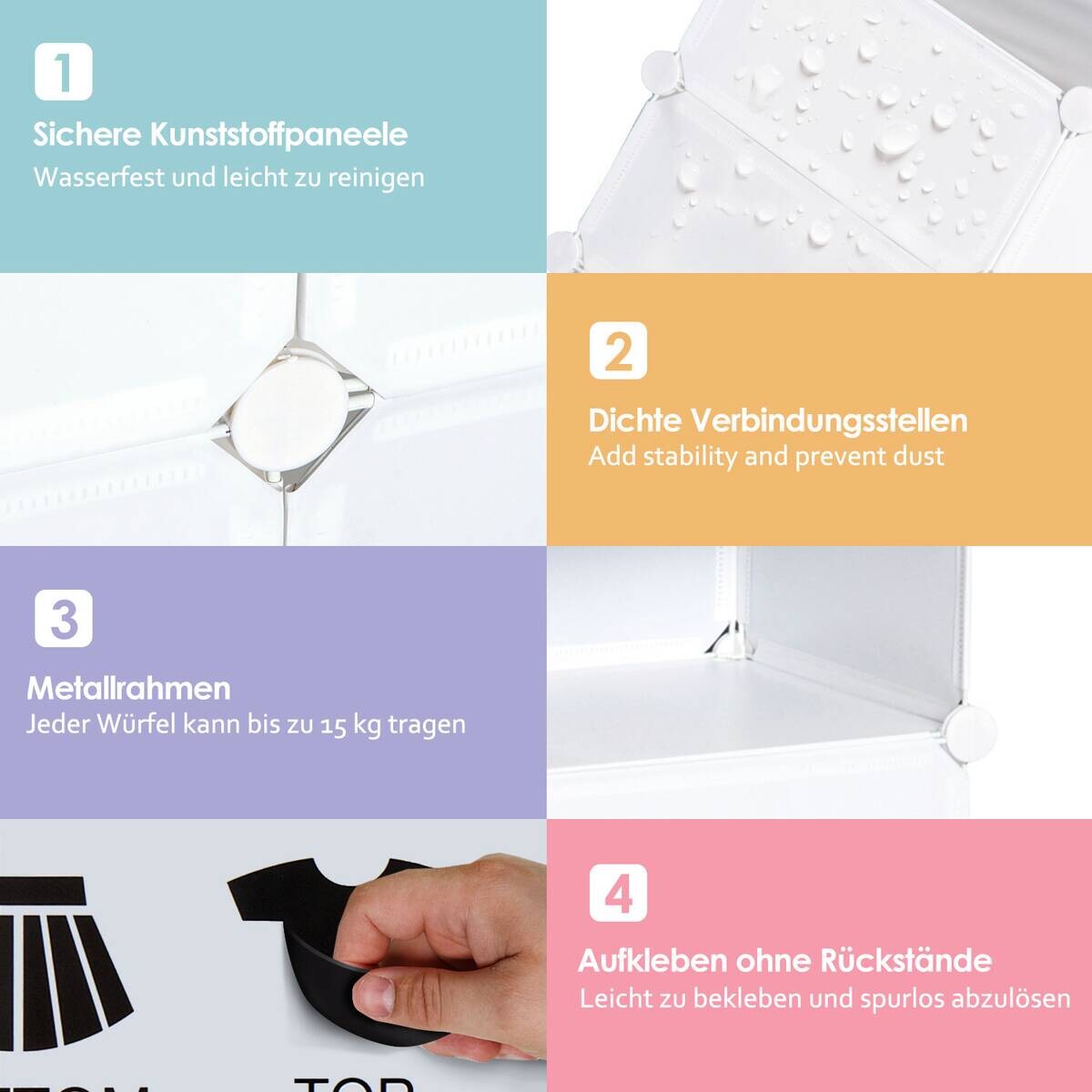 HOMCOM Schuhregal weiß Metall B/H/L: ca. 37x75x73 cm