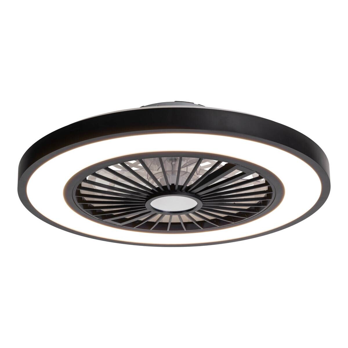 Näve Leuchten Deckenleuchte 1408622 schwarz Metall Kunststoff B/H/T: ca. 54x16x54 cm null 3 Brennstellen