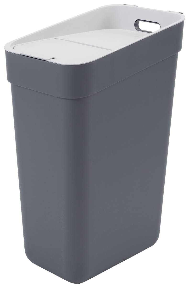 Curver Abfalleimer dunkelgrau B/H/L: ca. 24,6x55,1x36,7 cm