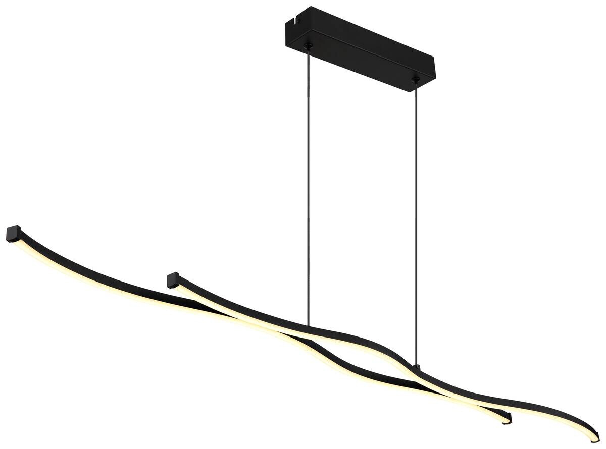 GLOBO LED-Pendelleuchte BOYD schwarz Aluminium Metall B/H/T: ca. 8,6x120x110,4 cm 1.0 Brennstellen