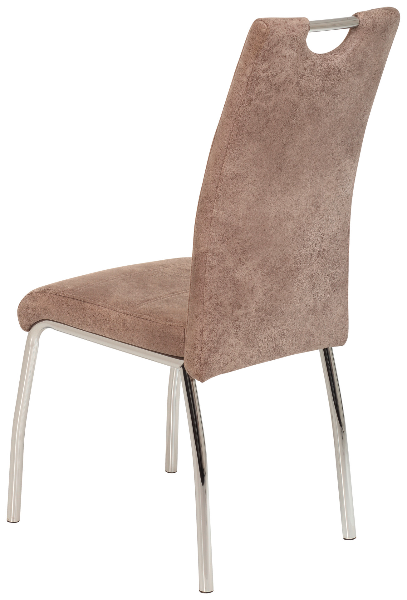 Stuhl Susi 2er Set beige Vintage Microfaser B/H/T: ca. 44x98x61 cm