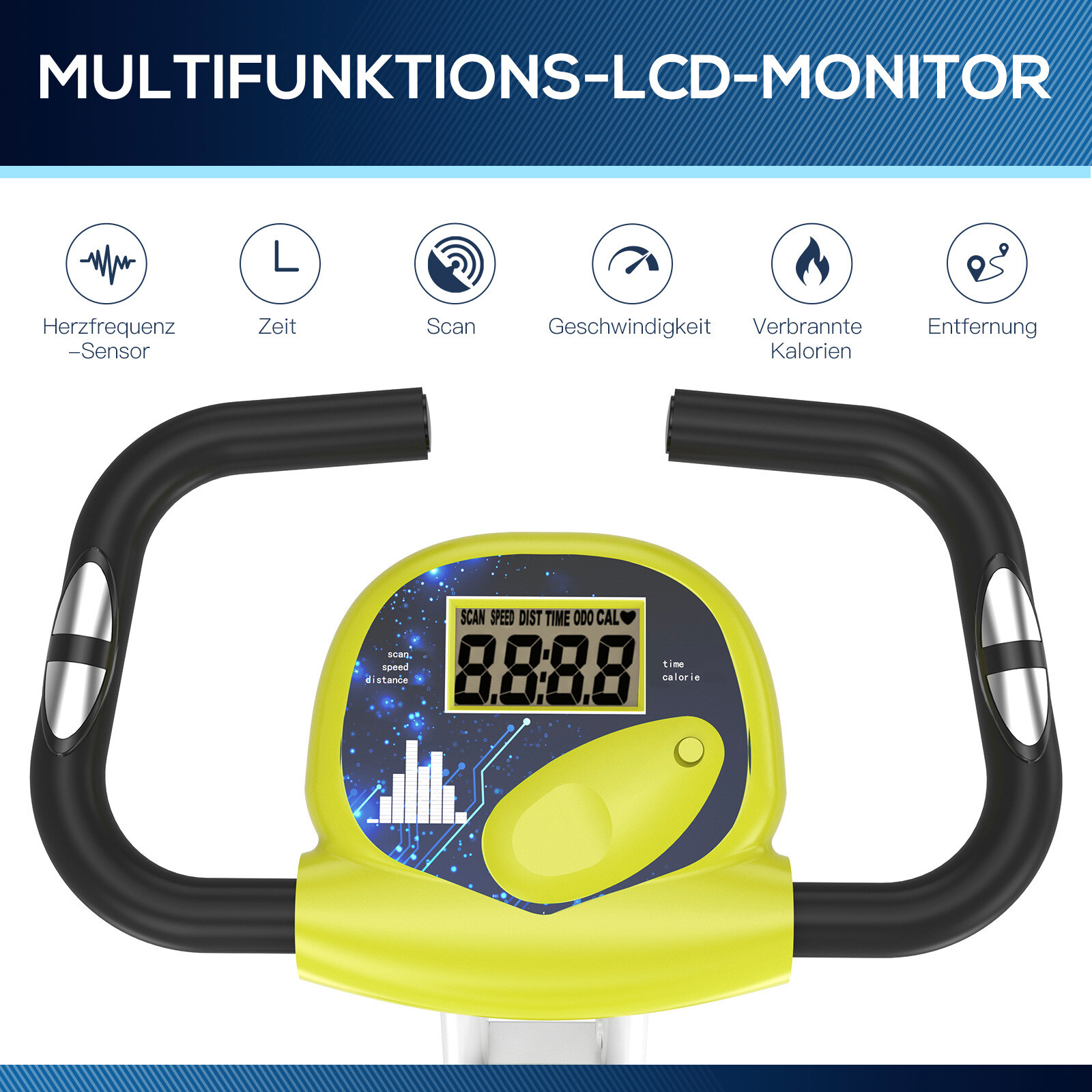 HOMCOM Fahrradtrainer weiß Stahl