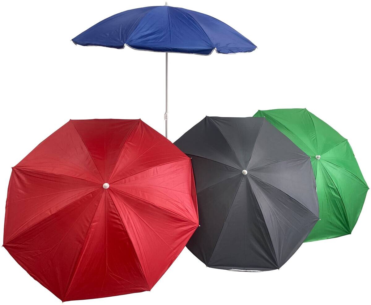 Sonnenschirm sortiert Stahl H/D: ca. 175x140 cm