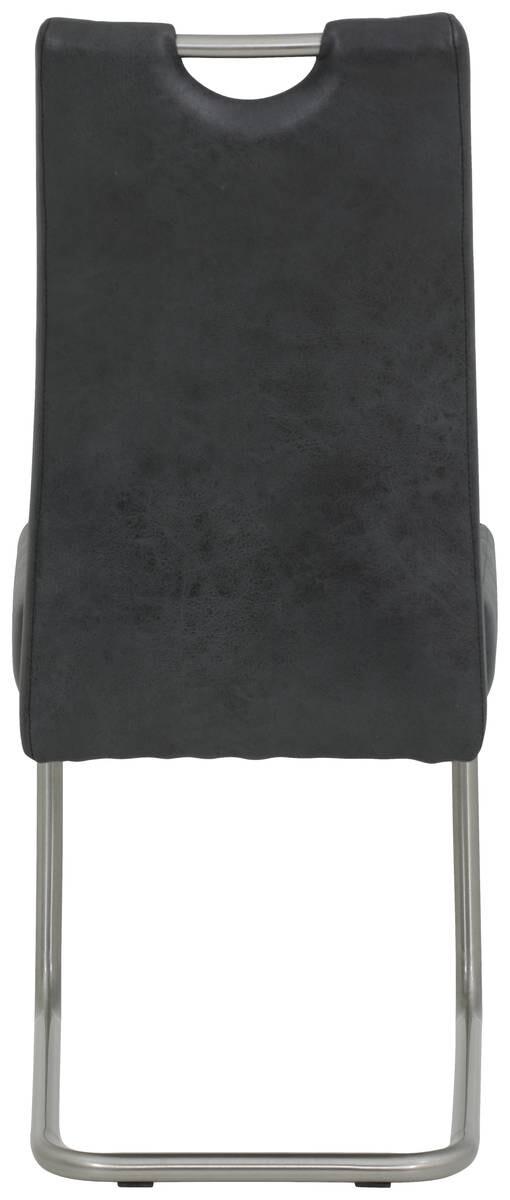 Schwingstuhl Sophie 2er Set anthrazit Vintage Microfaser B/H/T: ca. 43x99x58 cm