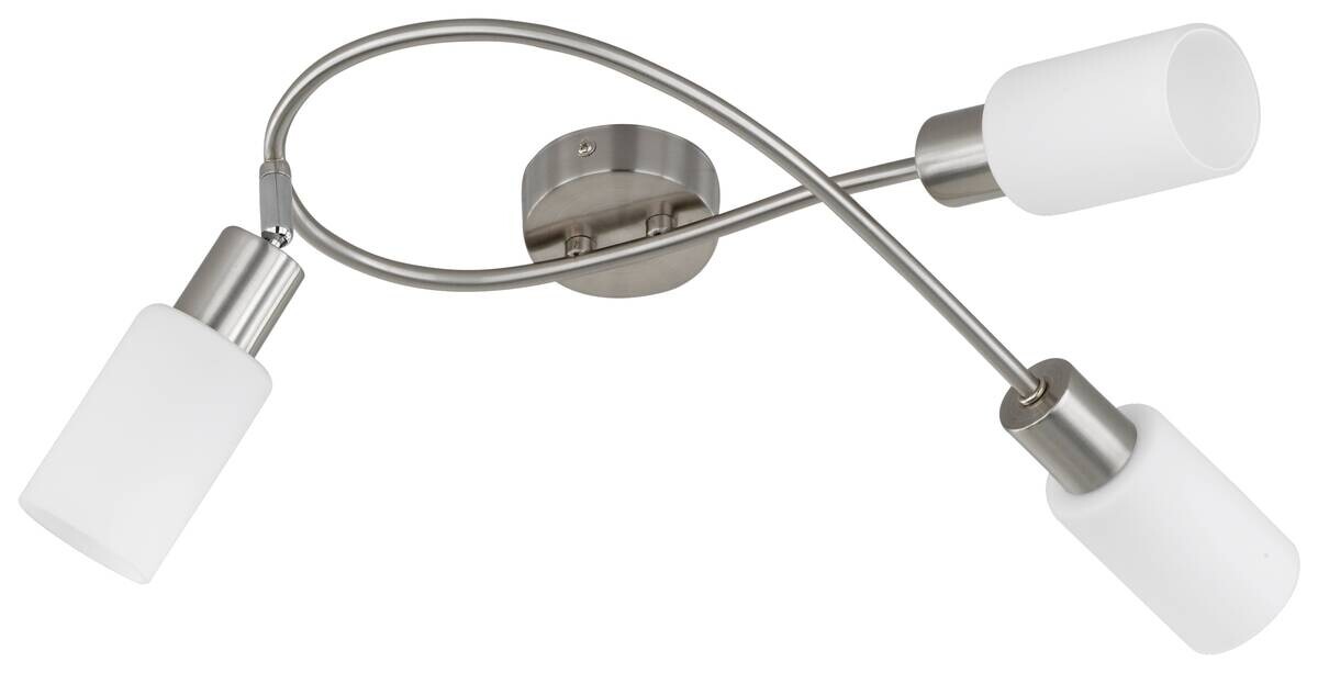 Spot nickel Metall B/H/T: ca. 45x22x32 cm E14 3 Brennstellen