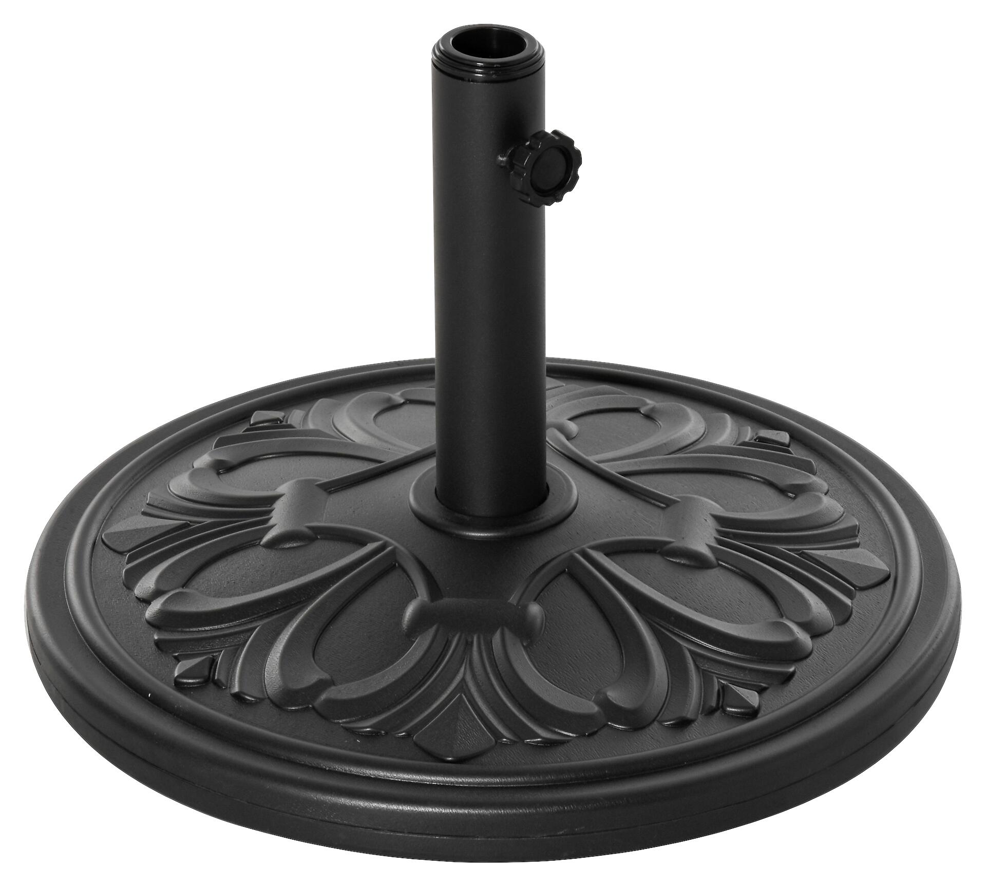 Outsunny Sonnenschirmständer schwarz Polyethylen H/D: ca. 34x48 cm