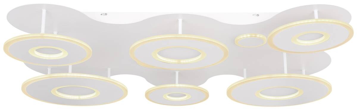 GLOBO Deckenleuchte weiß Acryl Metall B/H/T: ca. 80x15x107 cm 1 Brennstellen