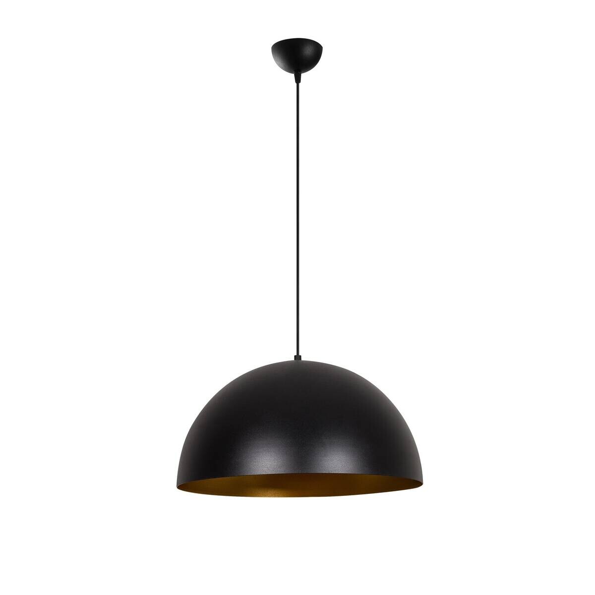 Opviq Pendelleuchte Sivani gold schwarz Metall B/H/T/L/D: ca. 50x121x50x50x50 cm E27 1 Brennstellen