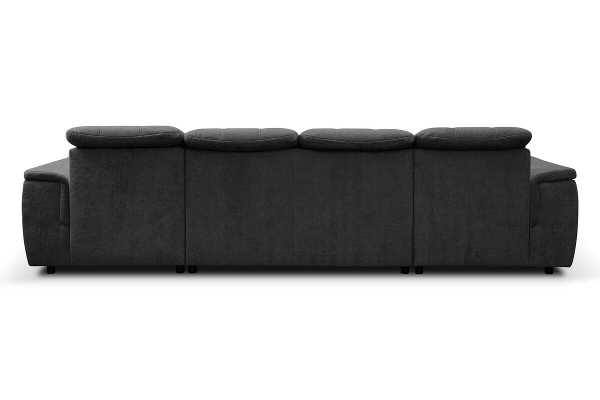 Wohnlandschaft Nadja anthrazit Microfaser B/H/T: ca. 330x105x174 cm