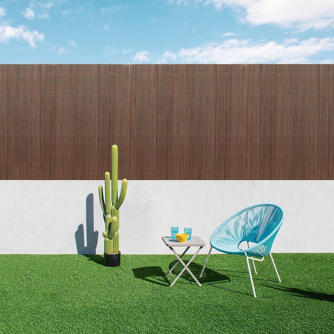 NORTENE Sichtschutz walnuss Kunststoff B/H/L: ca. 300x16x90 cm