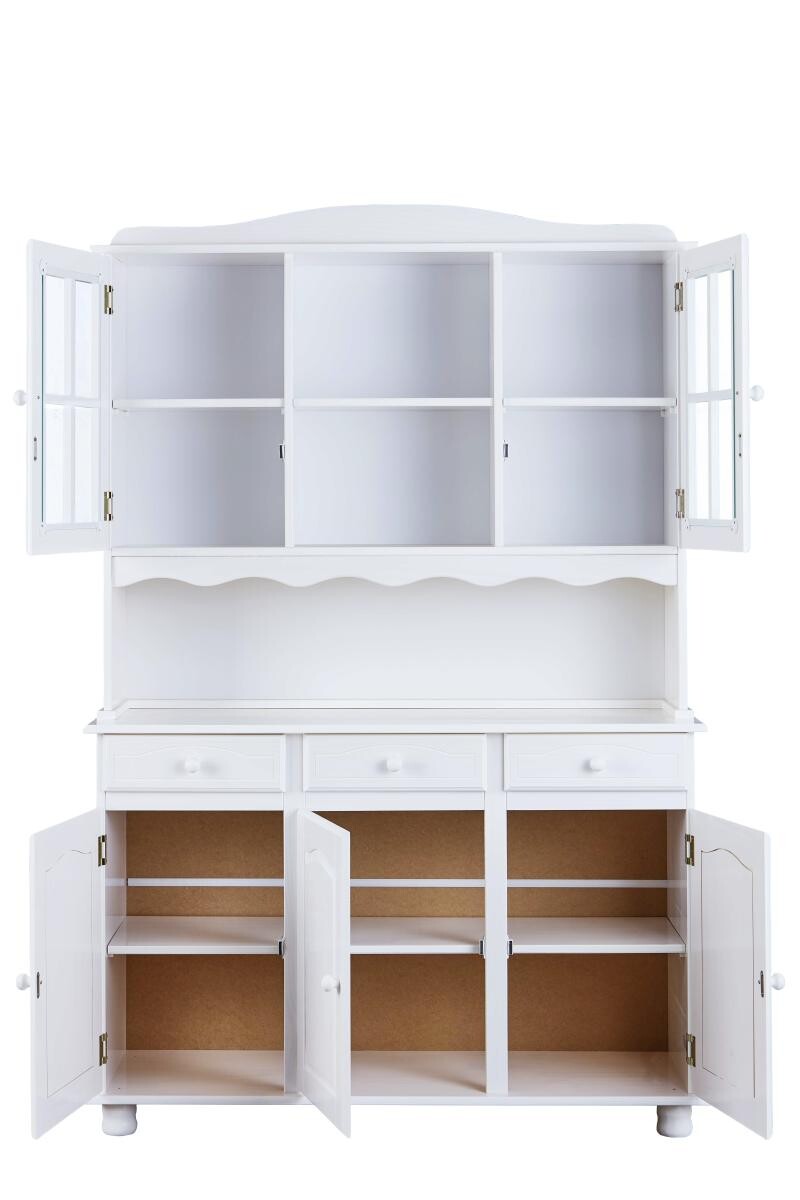 Buffet Siena weiß lackiert Kiefer B/H/T: ca. 130x198x43 cm