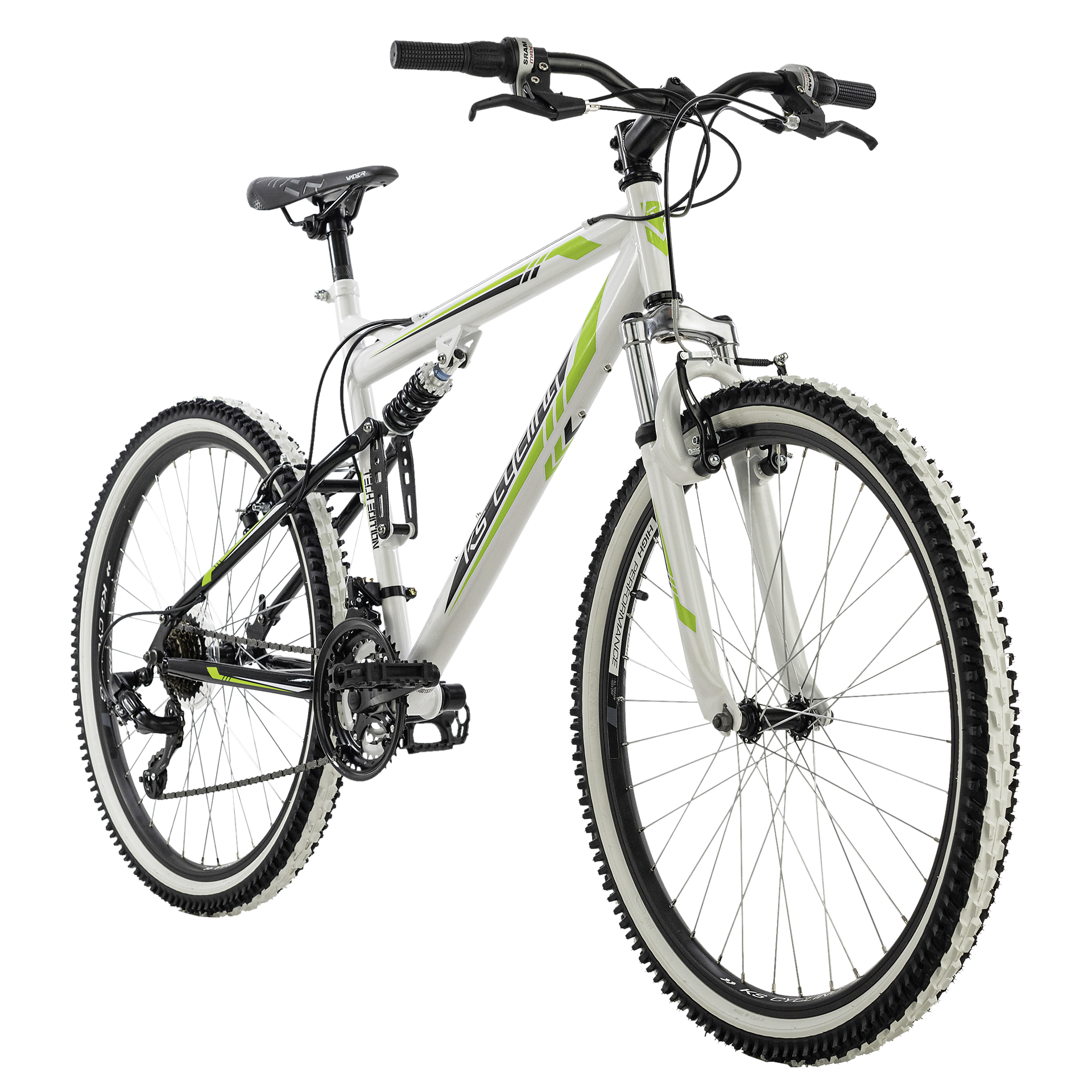 KS-Cycling Mountain-Bike Fully Scrawler 568M weiß ca. 26 Zoll
