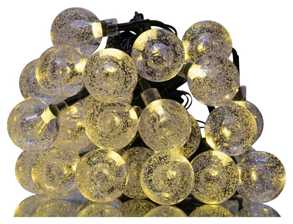 Lichterkette schwarz Kunststoff B/H/T: ca. 935x2x6,5 cm