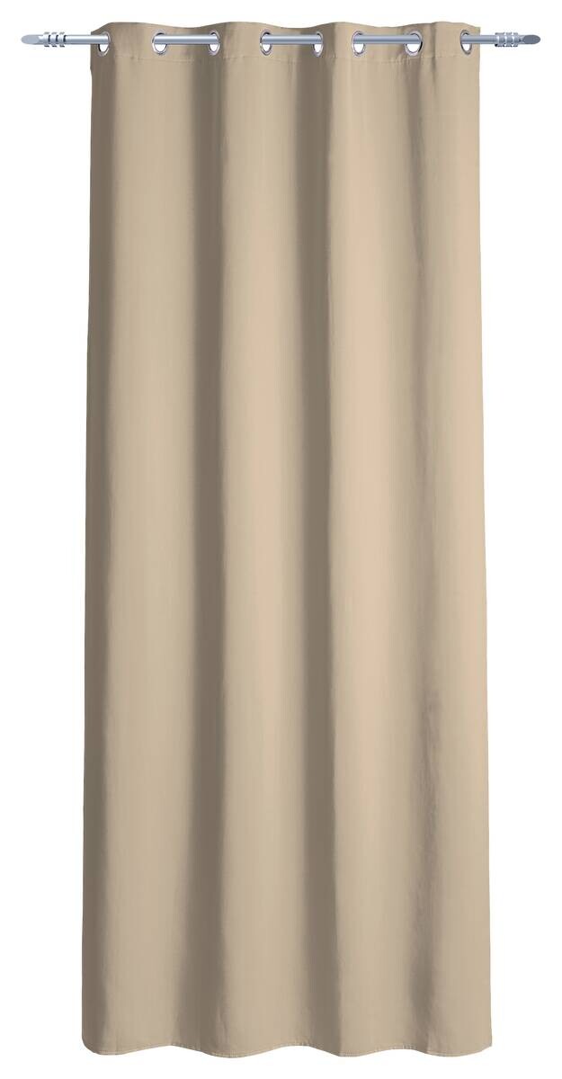 Ösenvorhang Verona sand B/L: ca. 140x245 cm