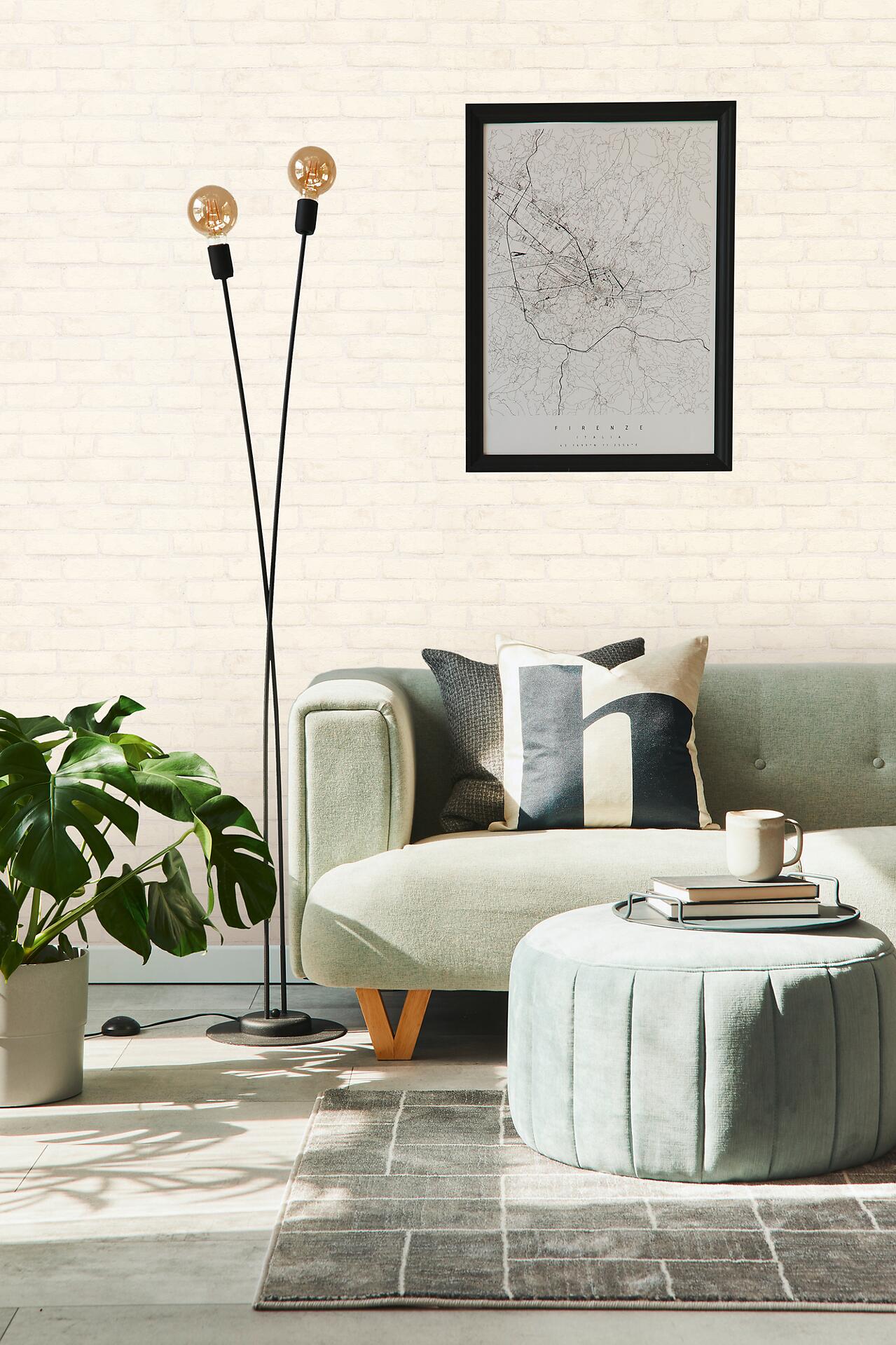 A.S.Creation Vliestapete Best of Wood`n Stone 2nd Edition Steine weiß B/L: ca. 53x1005 cm