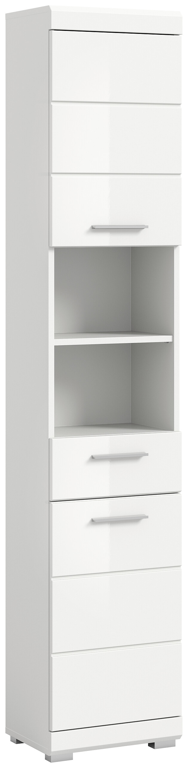 Badhochschrank Scout weiß weiß Hochglanz B/H/T: ca. 37x191x31 cm