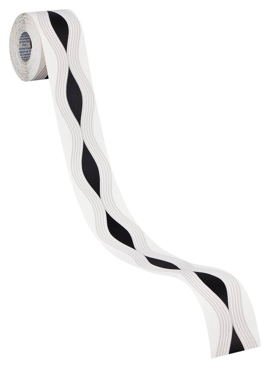 A.S.Creation Bordüre weiß grau schwarz B/H/D: ca. 5x500x8 cm