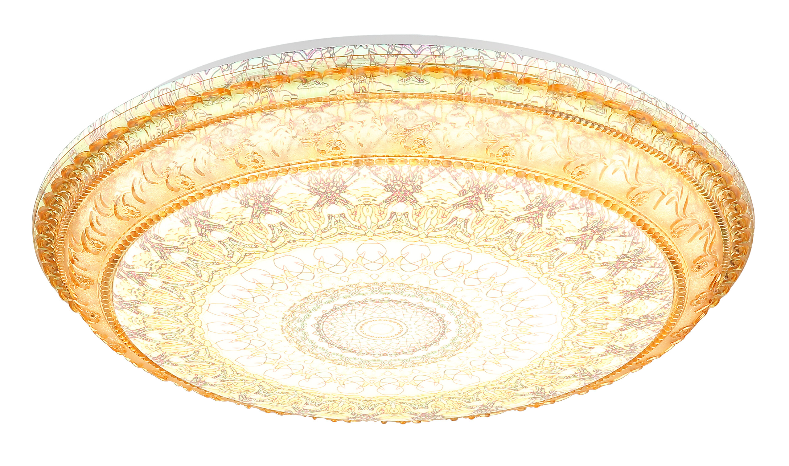 GLOBO LED-Deckenleuchte braun Metall Kunststoff H/D: ca. 8,5x39 cm