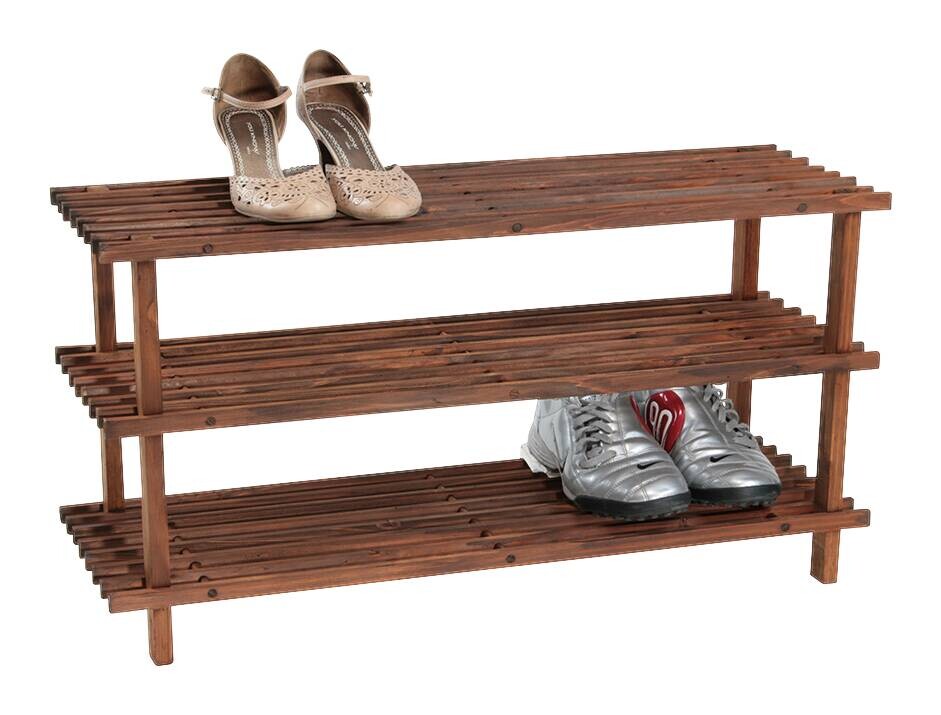 Kesper Schuhregal natur Holz B/H/L: ca. 26x52x54 cm