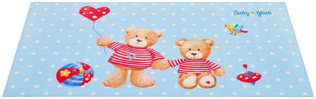 Baby Glück Kinderteppich blau B/L: ca. 80x150 cm